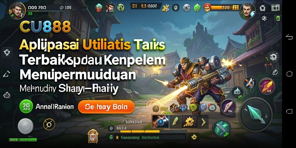 Tampilan utama CU888 yang menampilkan fitur utilitas yang beragam.