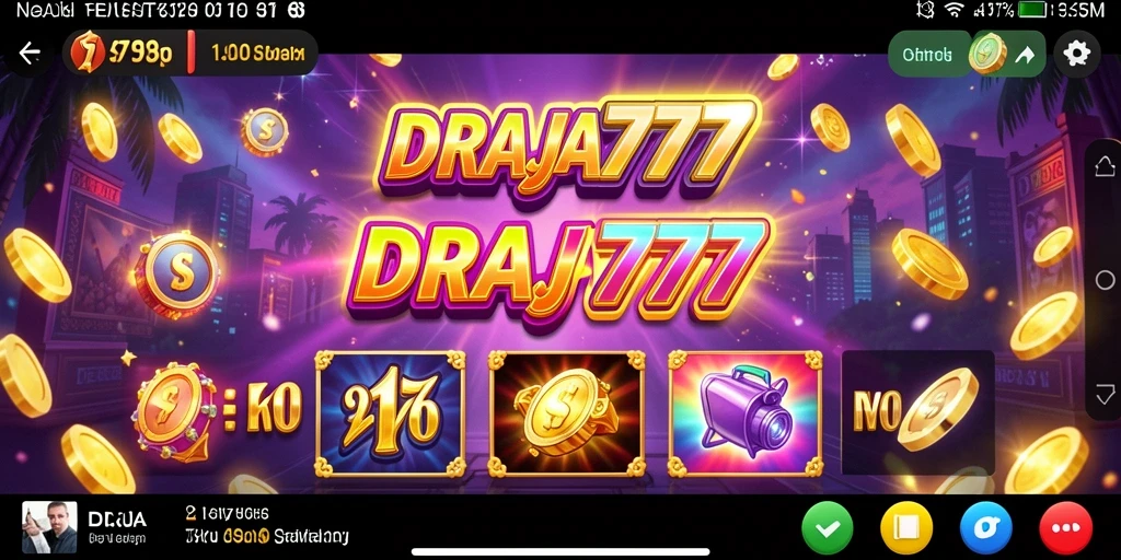 Tampilan gameplay Slot DRAJA777 yang mengasyikkan dan penuh warna.