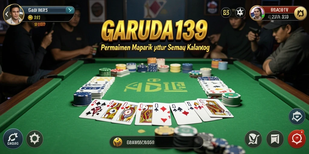 Tampilan gameplay Gaple yang seru dan interaktif di GARUDA138.
