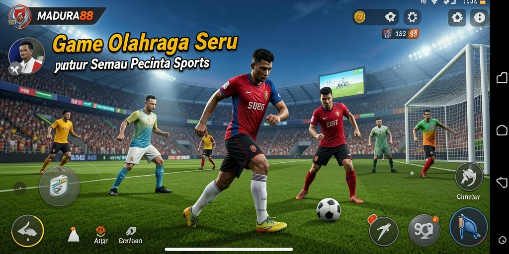 Tampilan gameplay seru dalam MADURA88 yang penuh aksi olahraga.