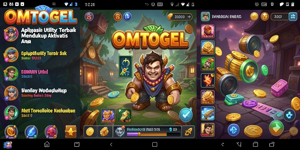 Tampilan utama OMTOGEL yang sederhana dan intuitif untuk pengguna.