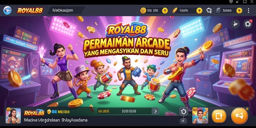 Tampilan gameplay seru dan penuh aksi di ROYAL88.