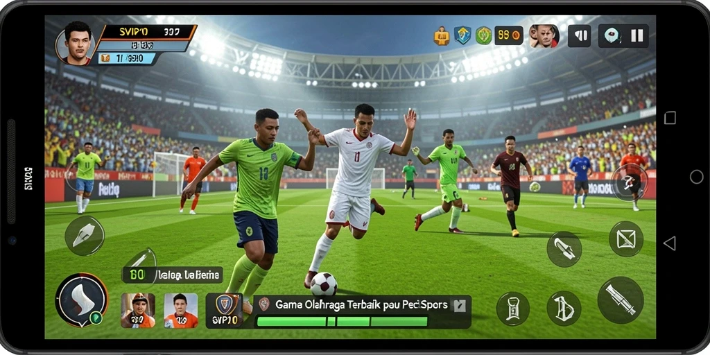 Tampilan gameplay seru di SVIP10 dengan aksi olahraga intens.