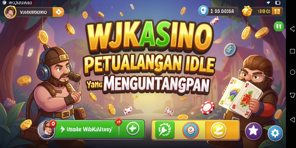 Tampilan menarik dari gameplay Idle WJKASINO yang penuh warna.