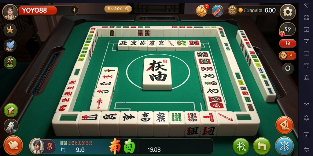 Screenshot gameplay YOYO88 menampilkan momen seru dalam permainan Mahjong.